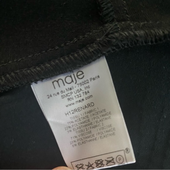 Maje Bodycon Reptile Embossed Dress 38 - Picture 5 of 6